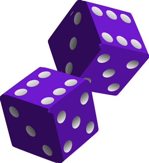 Two Purple Dice Clip Art At Vector Clip Art Online Royalty