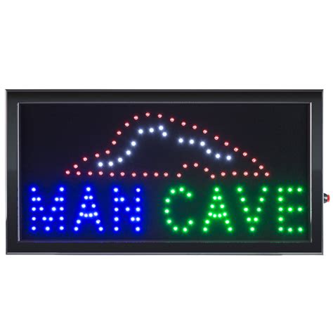 Man Cave Led Sign Lighted Neon Electric Display Sign With Animation