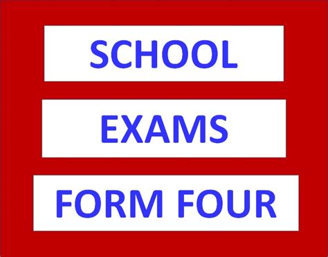 School Exams For Form Four Msomi Bora