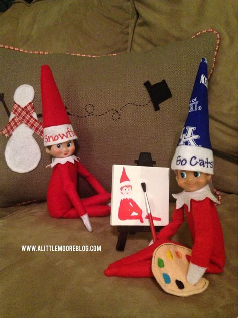Elf On The Shelf Portrait Painting A Little Moore Painting Ideas