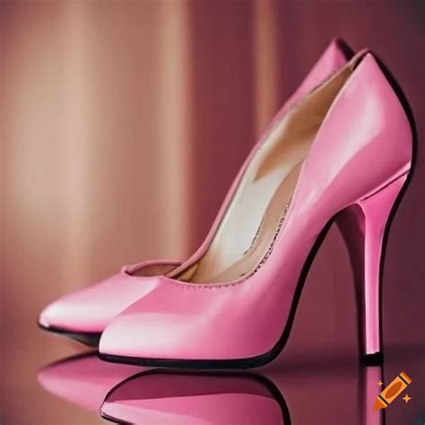 Pink High Heeled Shoes In A Lavish Dressing Room On Craiyon