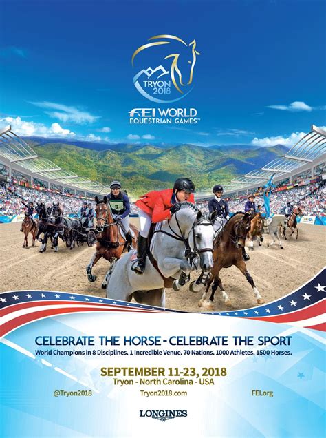 Tickets Now On Sale For Fei World Equestrian Games™ Tryon 2018 In Mill