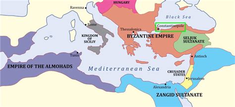 Constantinopla Mapa De Ubicación Constantinopla En El Mapa De Europa