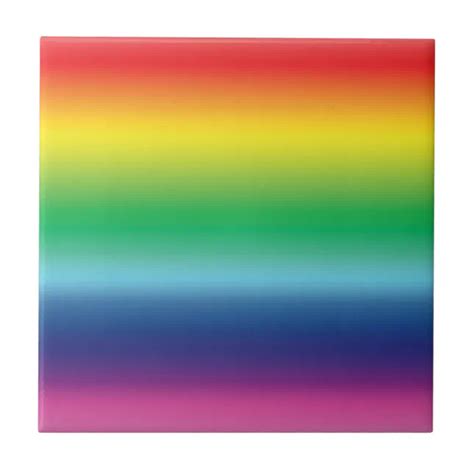 Pride Rainbow Colors Lgbt Lgbtq Gay Flag Pattern Ceramic Tile Zazzle