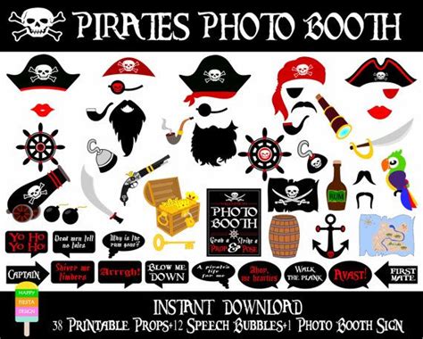 The Megapack Of Pirate Photo Booth Props By Happy Fiesta Design Is A