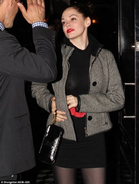 Rose Mcgowan Goes Braless Under Her Sheer Shirt For Date Night With Her Husband Davey Detail