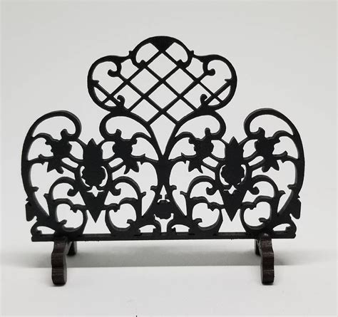 Miniature Dollhouse Fireplace Screen In Wrought Iron Style Etsy