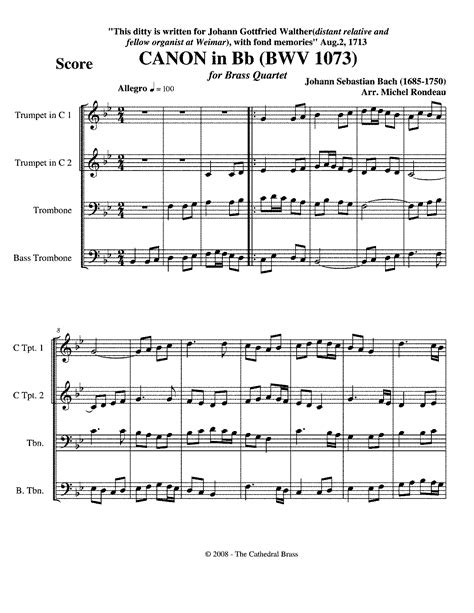 Pachelbels canon in d arranged for flute and violin duo. Canon in A minor, BWV 1073 (Bach, Johann Sebastian) - IMSLP: Free Sheet Music PDF Download