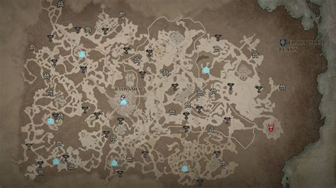 Diablo 4 Map Altars Of Lilith Stronghold And World Boss Locations