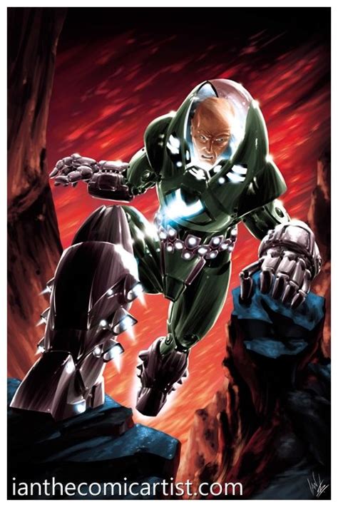 Armoured Lex Luthor By Ian Sokoliwski Comic Art Lex Luthor Comic