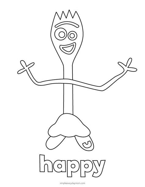Buzz was introduced as a deuteragonist but became one of the most loved characters with every film. Toy Story 4 Forky Coloring Pages For Kids | Toy story ...