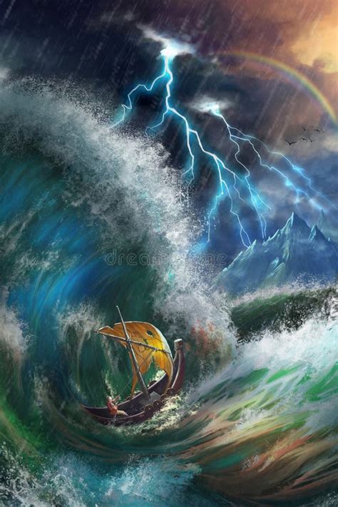 Stormy Sea Stock Illustrations 13961 Stormy Sea Stock Illustrations