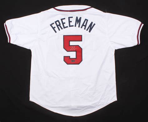 Freddie Freeman Signed Jersey Radtke Coa Pristine Auction