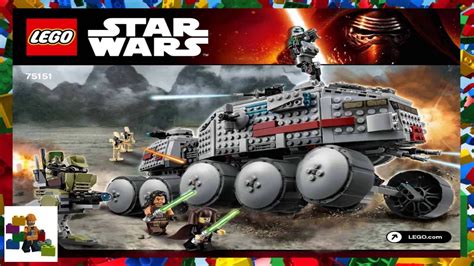 Lego Instructions Star Wars 75151 Clone Turbo Tank Youtube