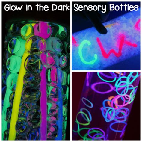 Glow In The Dark Bottles For Sensory Play Fun A Day