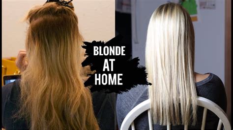 how to get platinum blonde hair at home youtube