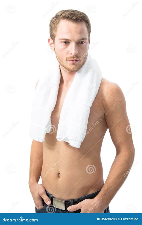 Man After Shower Stock Photo Image Of Hair Release