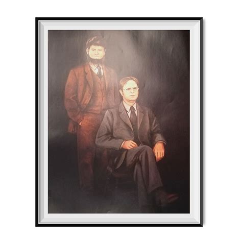 Enjoy and feel free to use them! Mose & Dwight Schrute Portrait Painting Poster The Office ...