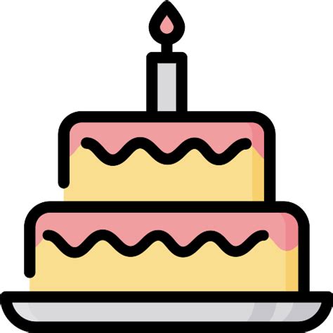 Comes in multiple formats suitable for screen and print. Birthday cake - Free food icons