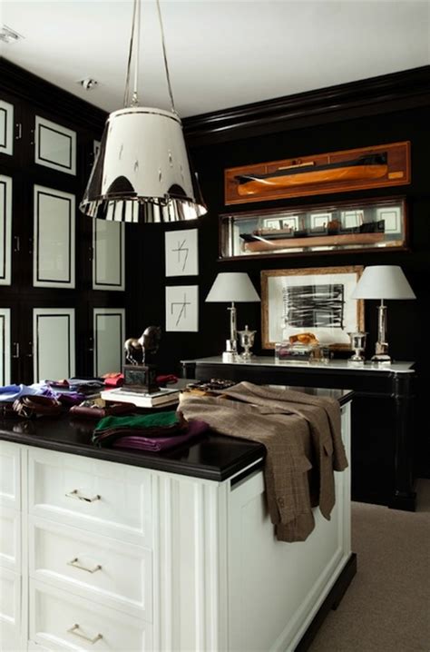 Black And White Walk In Closet Contemporary Closet Luis Bustamante