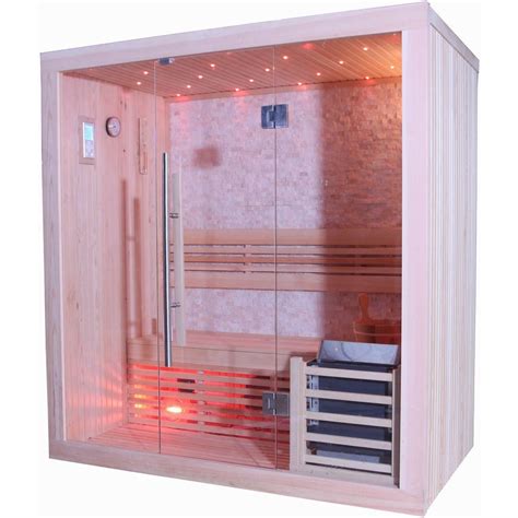 Sunray Westlake 3 Person Luxury Traditional Steam Sauna 300lx Saunas And Beyond