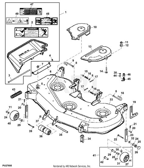 John Deere 48c Mower Deck Parts Diagram All In One Photos