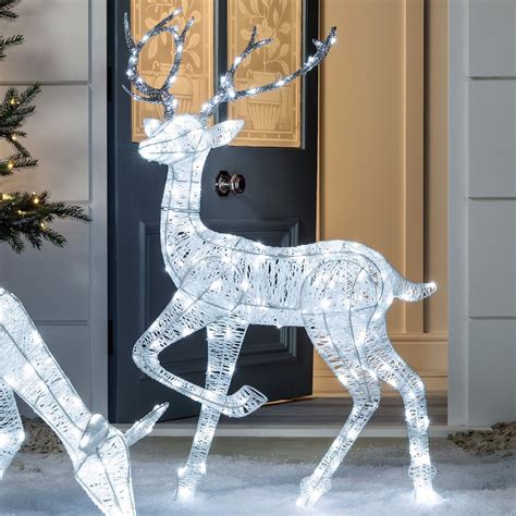 Glitter Reindeer Christmas Figure Christmas Reindeer Statues Outdoor