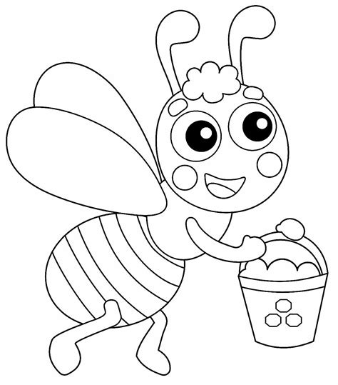 Abelhinha Desenho Para Colorir