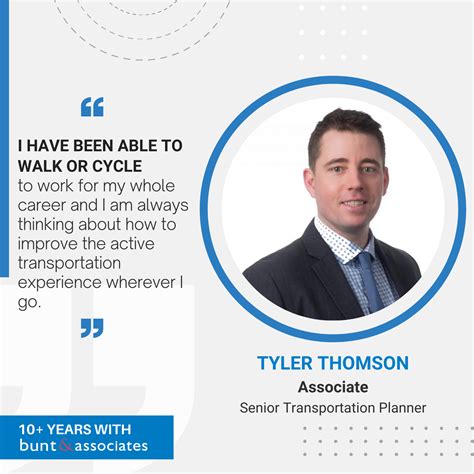 Meet Tyler Thomson Bunt And Associates Transportation Planners And Engineers