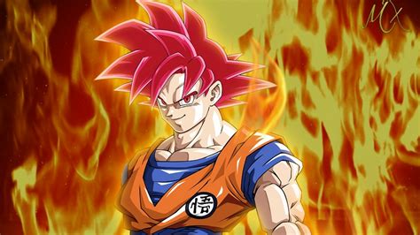 Goku Super Saiyan God Desktop Wallpaper Cute Wallpapers Sexiz Pix