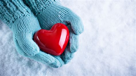 Stock Images Love Image Hand Snow Heart 4k Stock