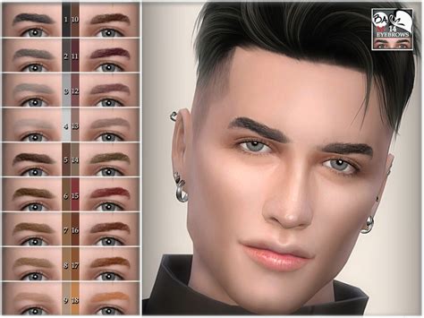 Eyebrows 14 By Bakalia Created For The Sims 4 Emily Cc Finds