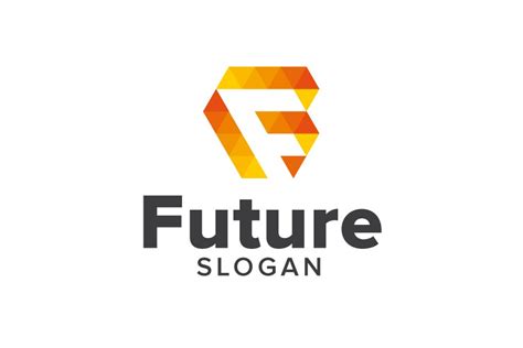 Future F Logo Logo Templates Creative Market