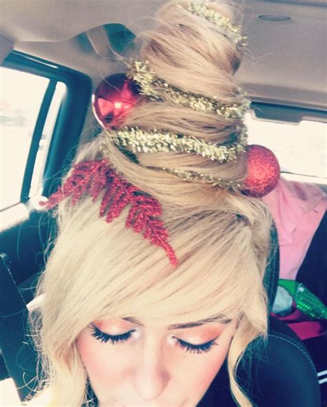 Crazy Christmas Tree Hair Trend Want To Get One