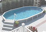 Oval Pool Landscaping Ideas Images