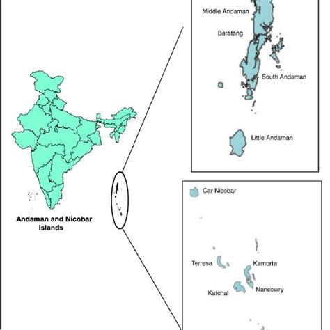 Location Map Of Andaman And Nicobar Islands Download Scientific Diagram