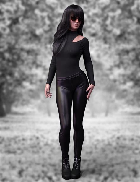 X Fashion Turtleneck Outfit For Genesis 8 Females Daz 3d