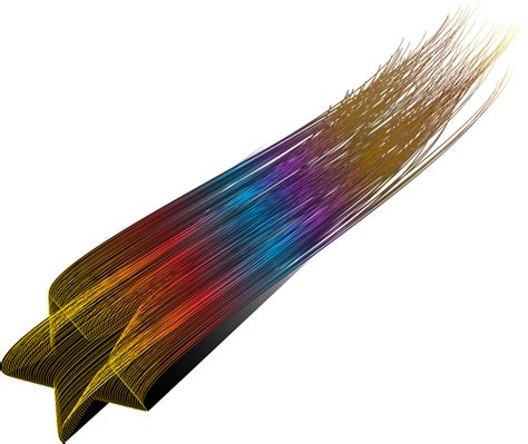 Falling Colorful Shooting Star Png Png All Png All