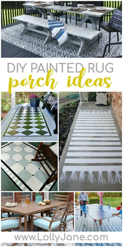 Outdoor Painted Rug Porch Ideas Youll Want To Paint Today Lolly
