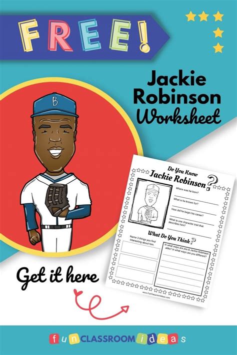 Free Jackie Robinson Worksheet Level Up Your Worksheets