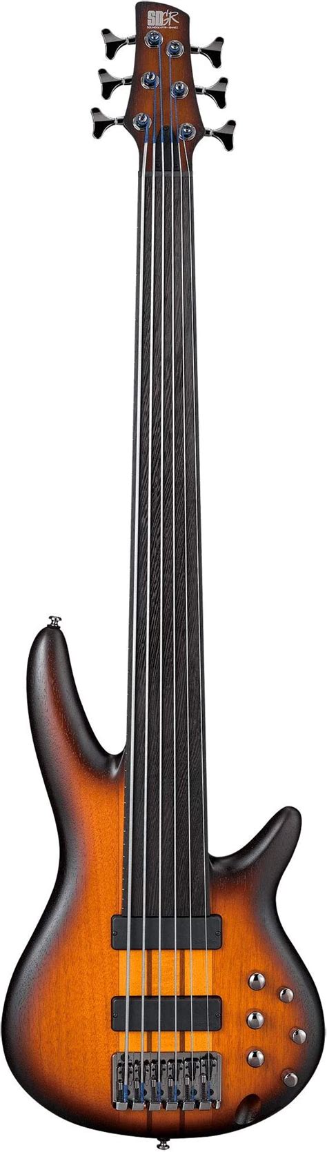 Ibanez Srf706 6 String Fretless Electric Bass Guitar Flat