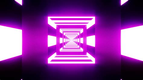 Purple Neon Light In Display Screen Vj Tunnel Background 4921904 Stock