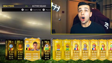 Sooo Many Informs 20x 100k Packs Ft Hazard And If De Gea Fifa 15