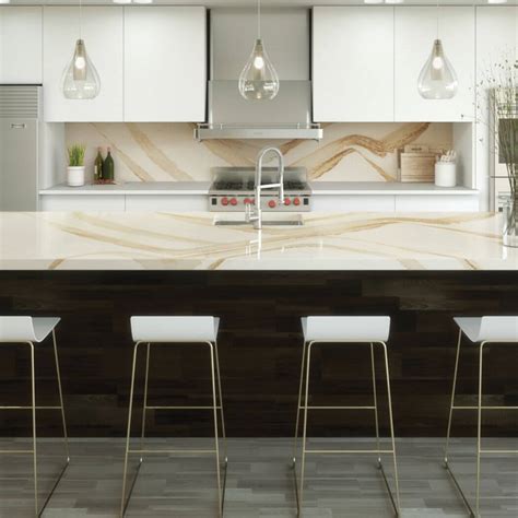By showing a fragile white base stone with capillaries in grey, beige as well as gold tones the feeling of. Cambria Brittanicca Gold (UK) - Cawdor Stone