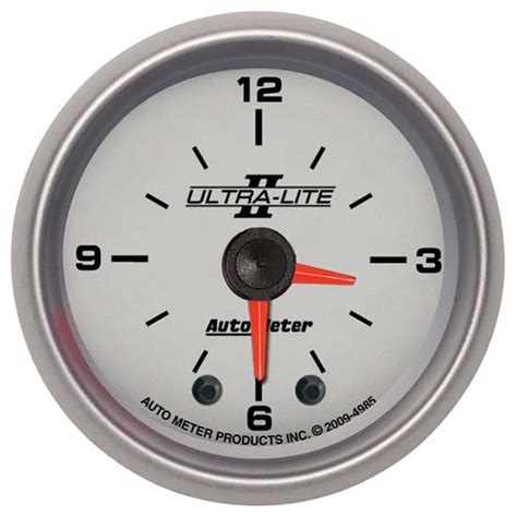 Auto Meter 4985 Ultra Lite Ii Digital Stepper Motor Clock Gauge