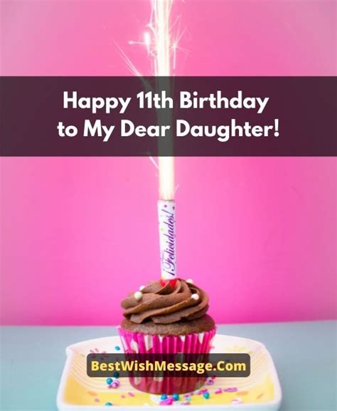 11th Birthday Wishes For Daughter