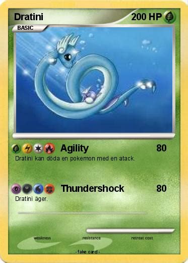 Dratini has been featured on 26 different cards since it debuted in the base set of the pokémon trading card game. Pokémon Dratini 33 33 - Agility - My Pokemon Card
