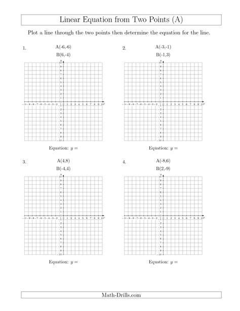 18 Graphing Linear Equations Worksheets Pdf