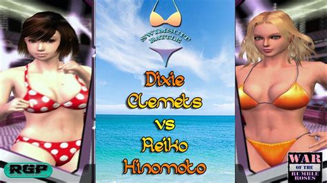 Wotrr Summer Swimsuit Battle Dixie Clemets Vs Reiko Hinomoto Rumble Roses Youtube