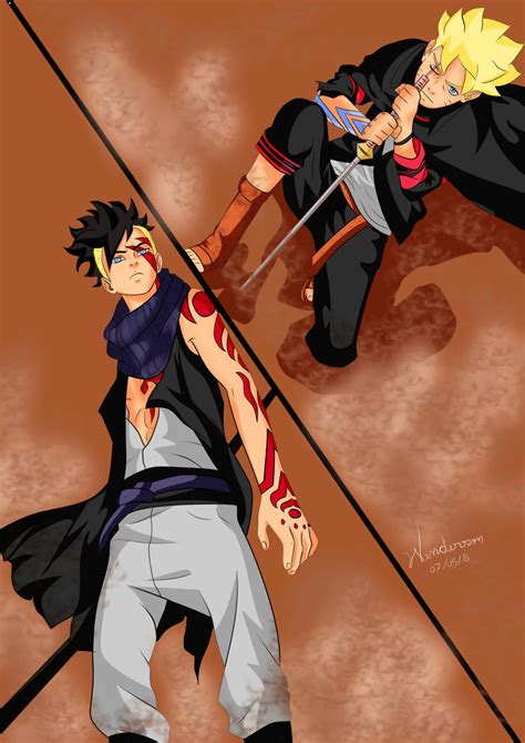 Boruto Vs Kawaki By Wendyye On Deviantart